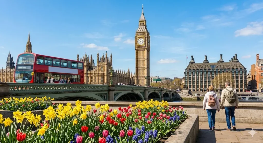 Londres Primavera Semana Santa 2026 - Los Viajeros por el Mundo Londres en primavera Semana Santa 2026 Big Ben flores - Los Viajeros por el Mundo