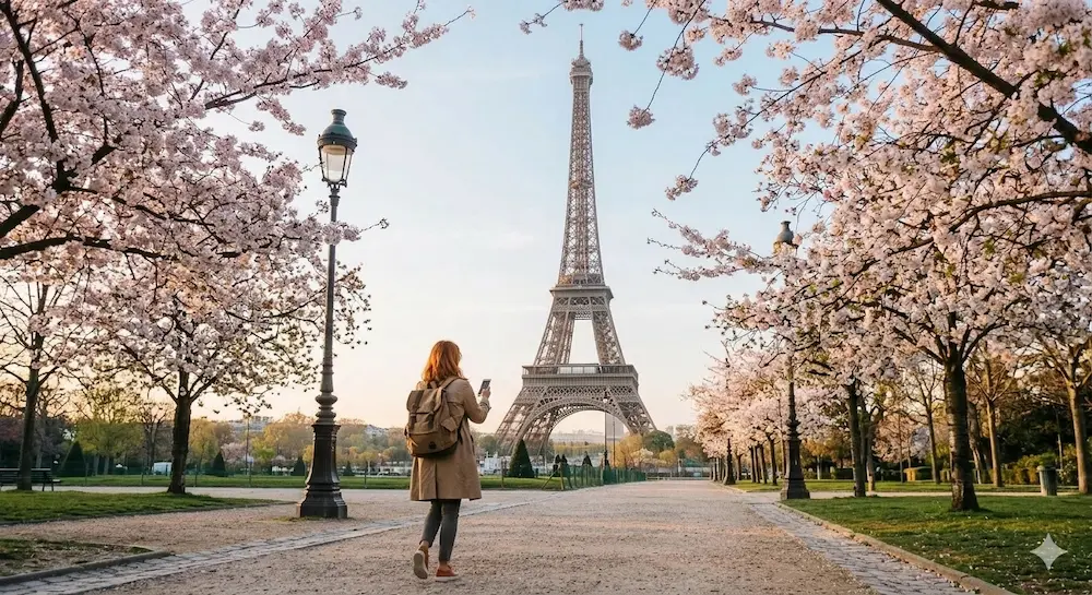 París Cerezos Primavera Semana Santa 2026 - Los Viajeros por el Mundo