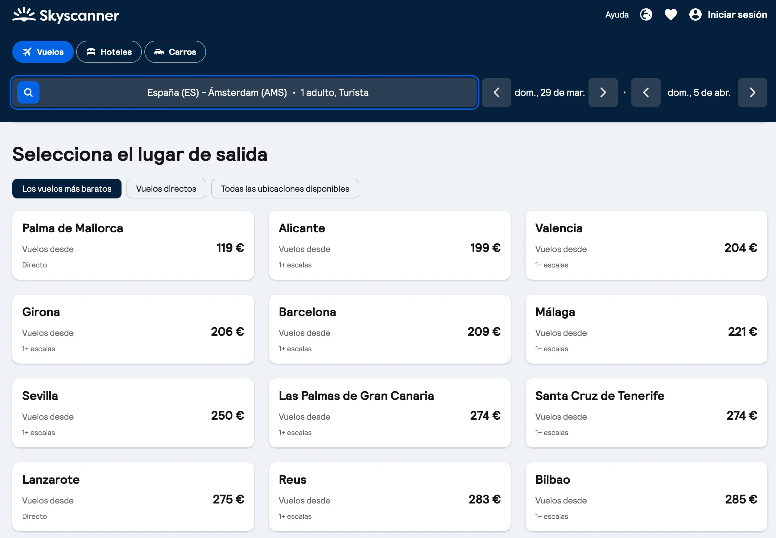 vuelos desde españa a amsterdam semana santa 2026 skyscanner precios - Los Viajeros por el Mundo