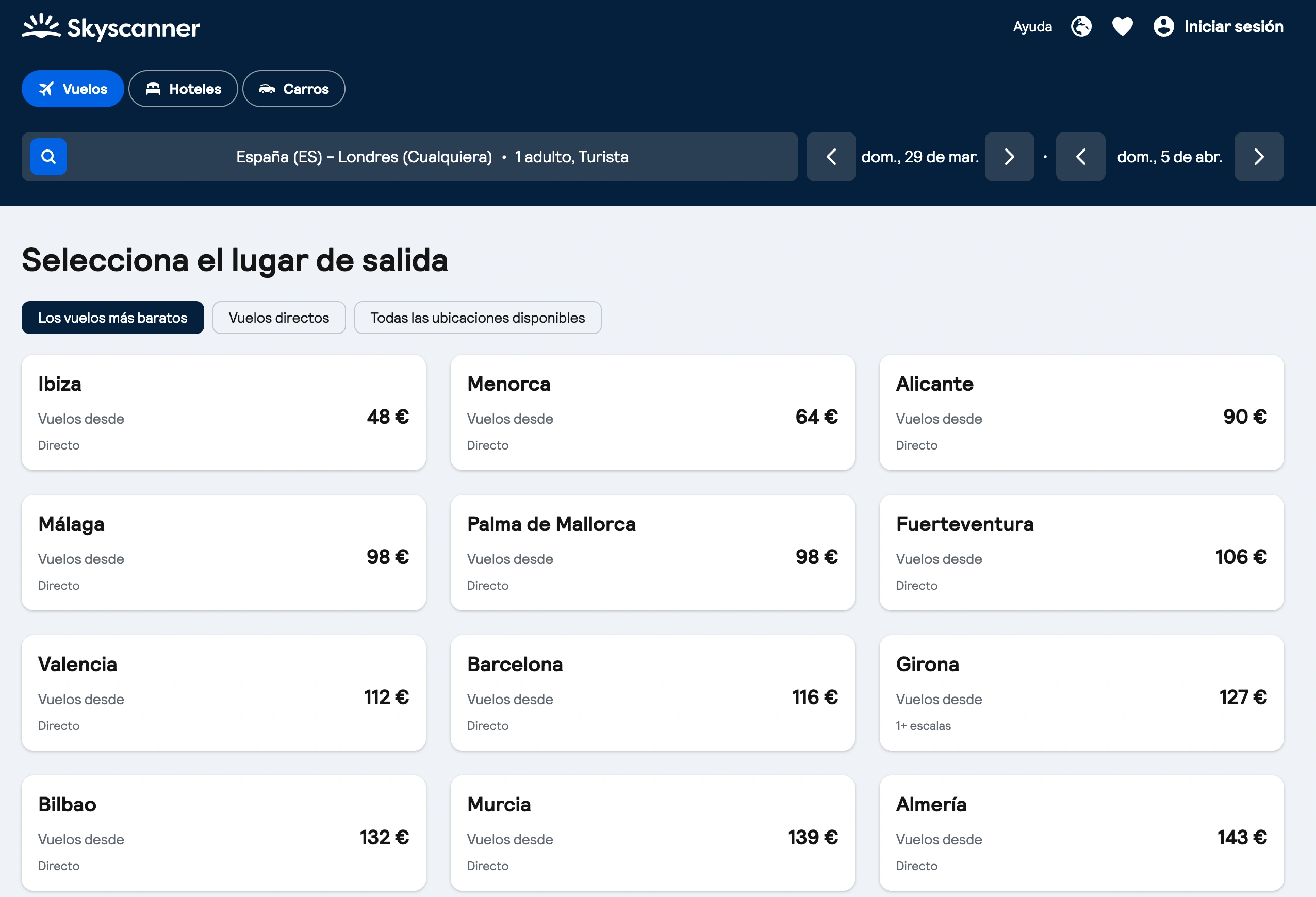 vuelos desde españa a londres semana santa 2026 skyscanner precios - Los Viajeros por el Mundo